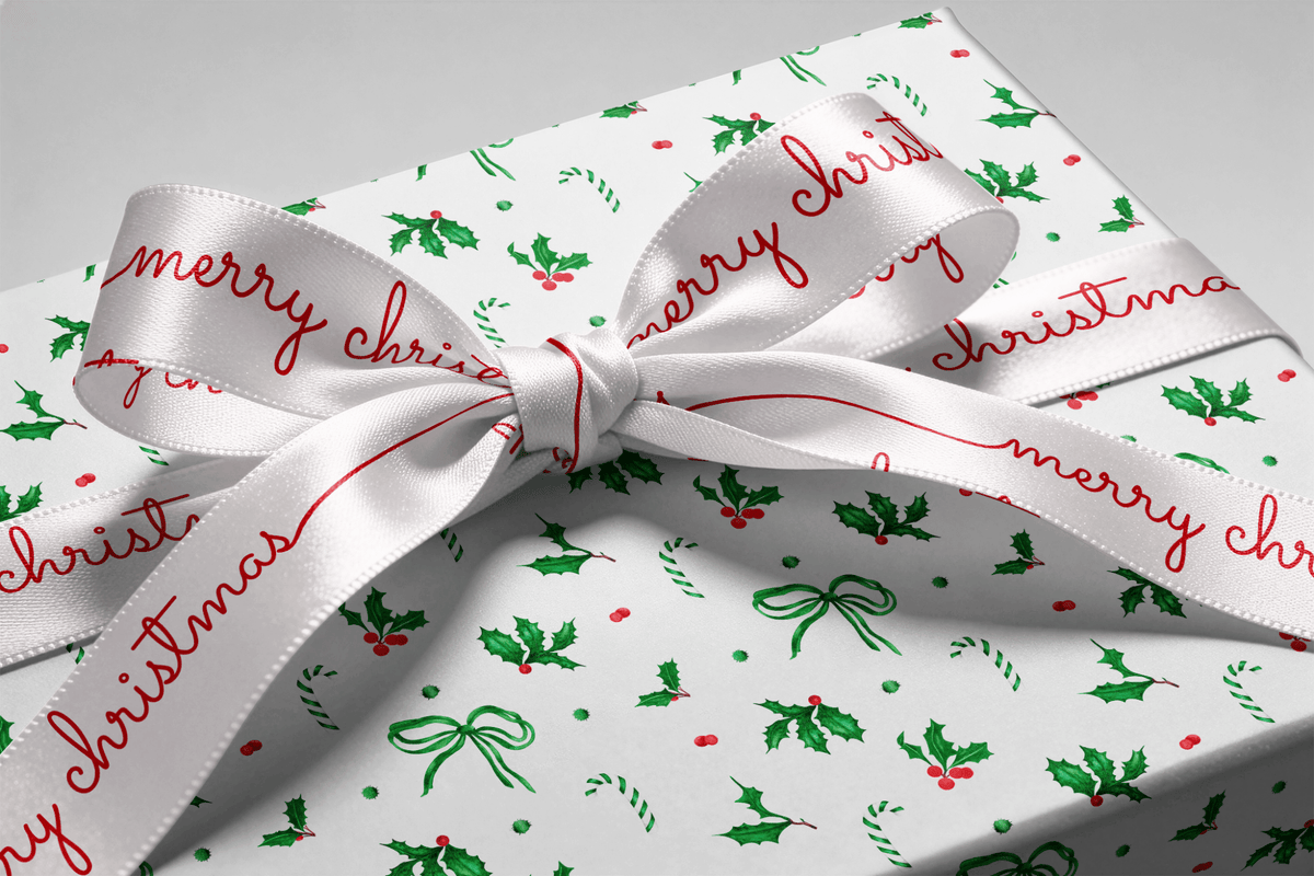 Christmas Bow Wrapping Paper - Bow Season - Haus of Wrap