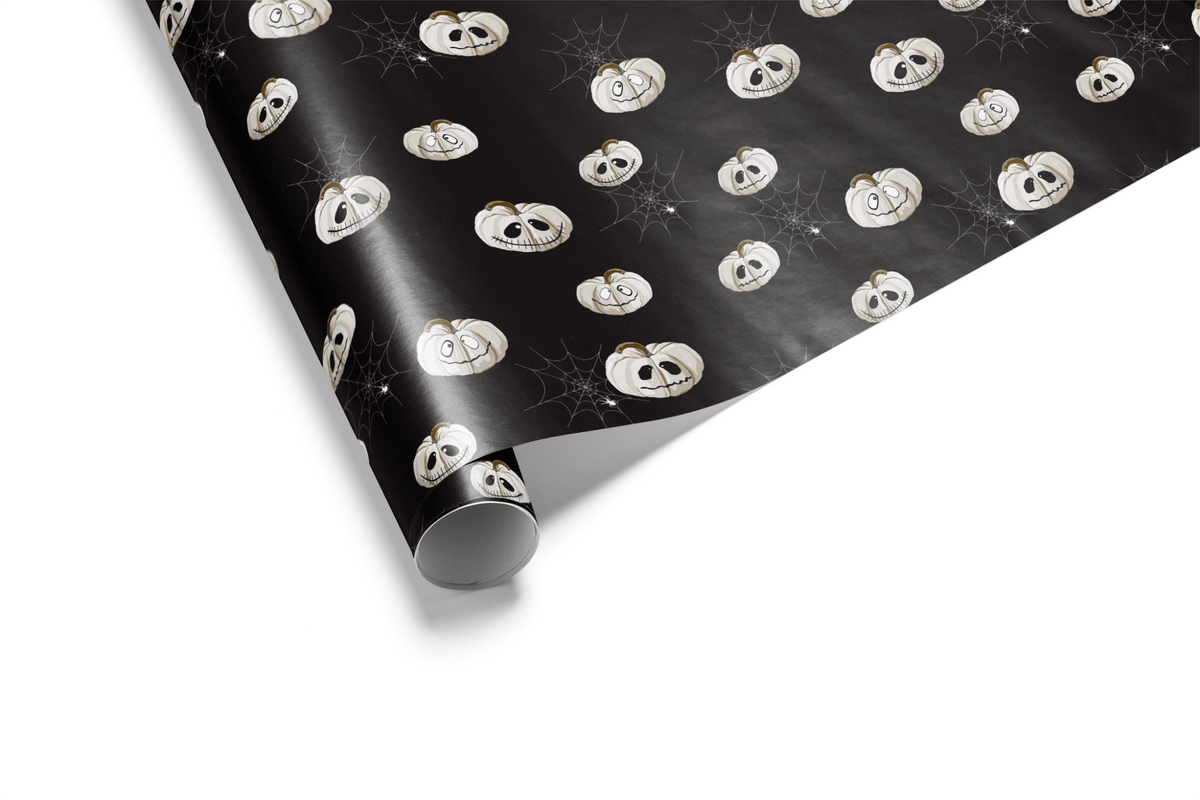 Ghost Wrapping Paper - Ghost Gourds - Haus of Wrap