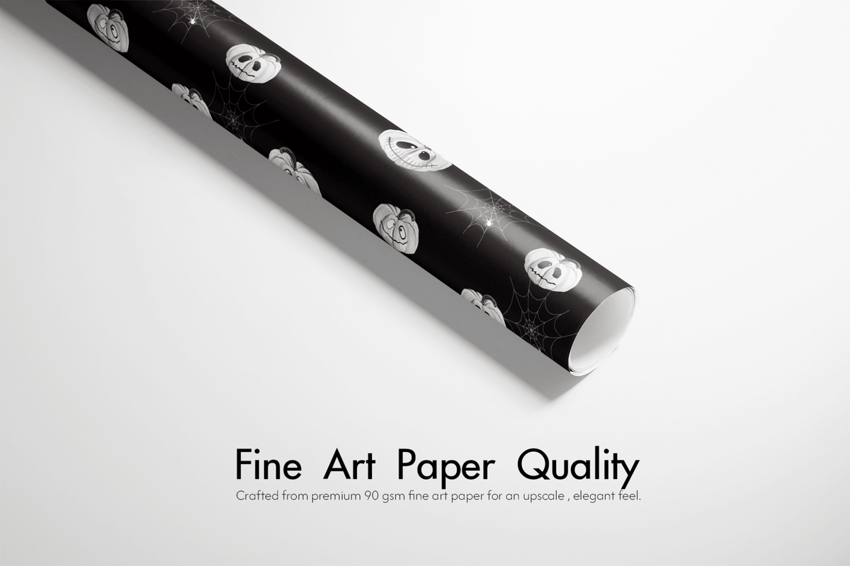 Ghost Wrapping Paper - Ghost Gourds - Haus of Wrap