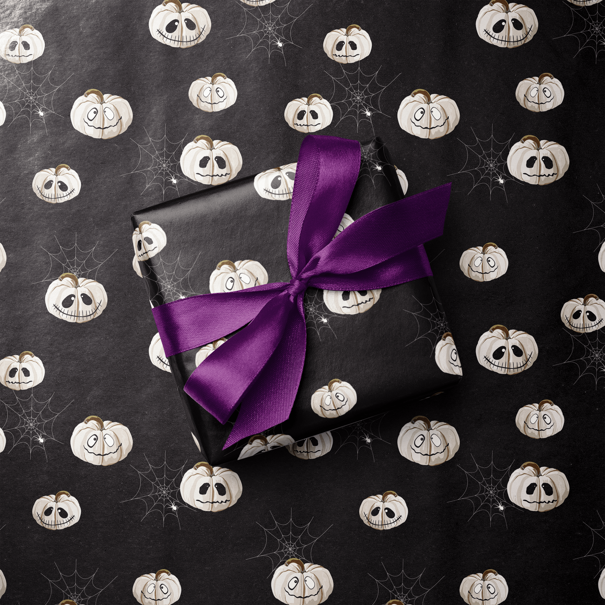Ghost Wrapping Paper - Ghost Gourds - Haus of Wrap