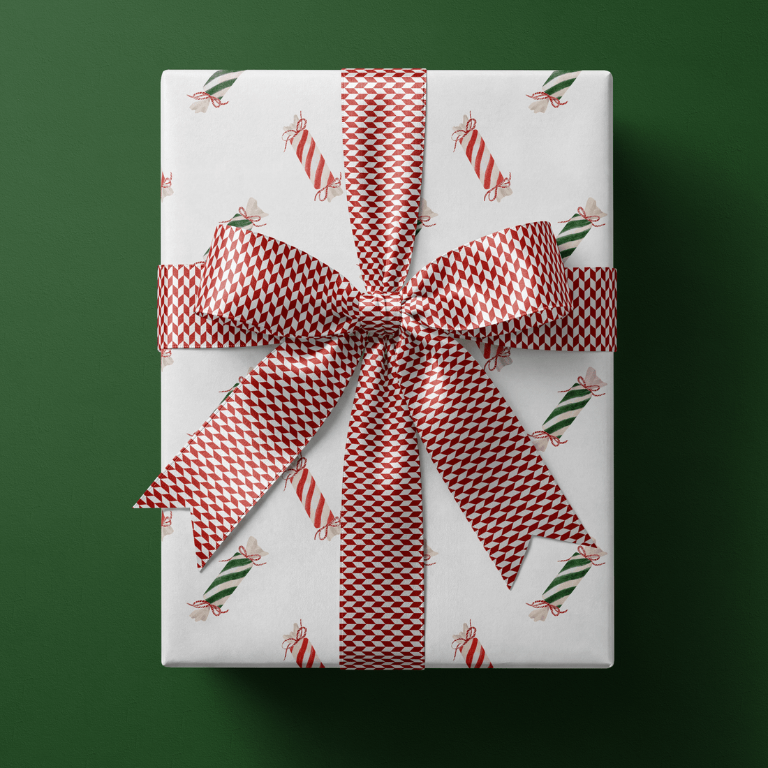 Red and Green Christmas Wrapping Paper - Snap Happy - Haus of Wrap