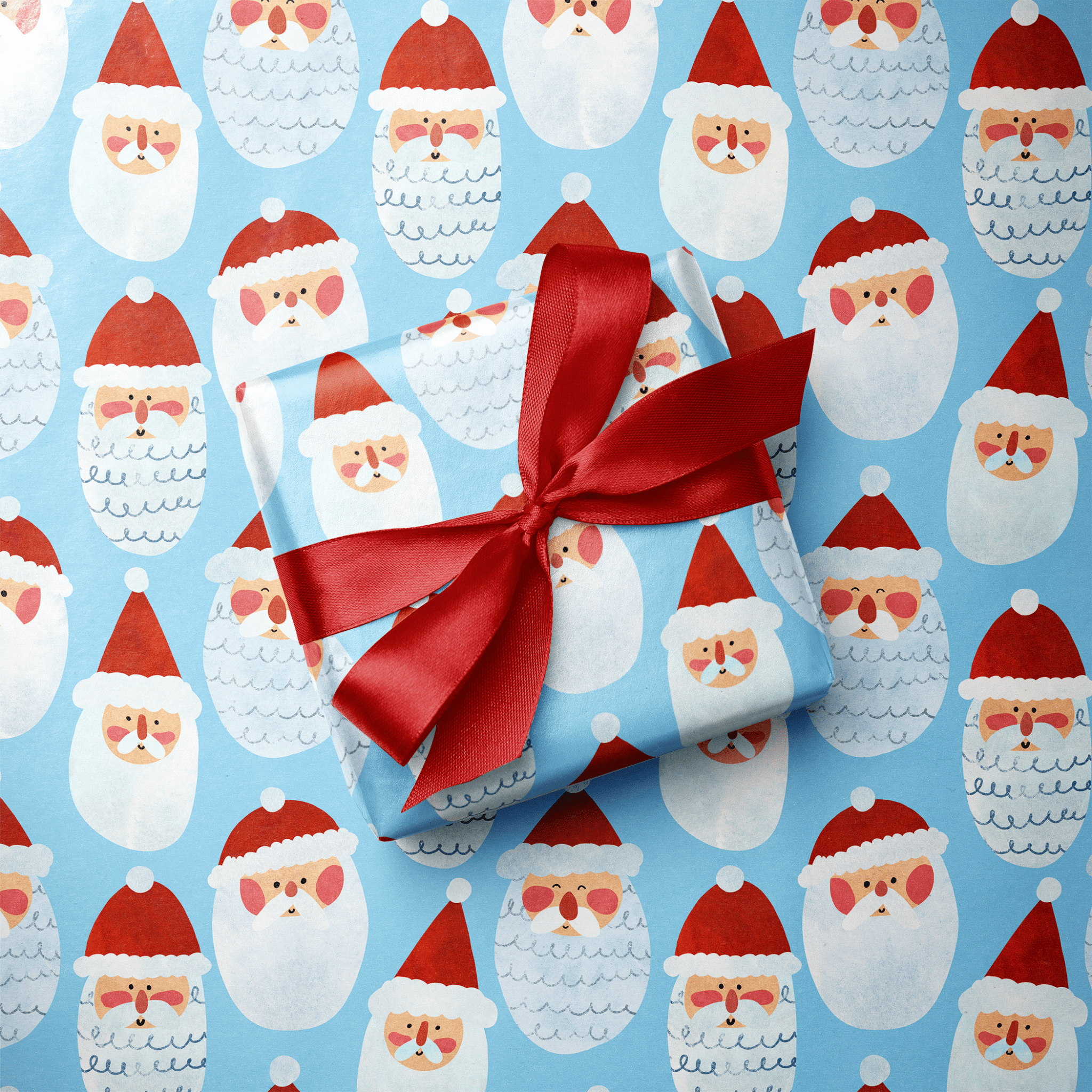 Santa Christmas Wrapping Paper - Jolly Old - Haus of Wrap