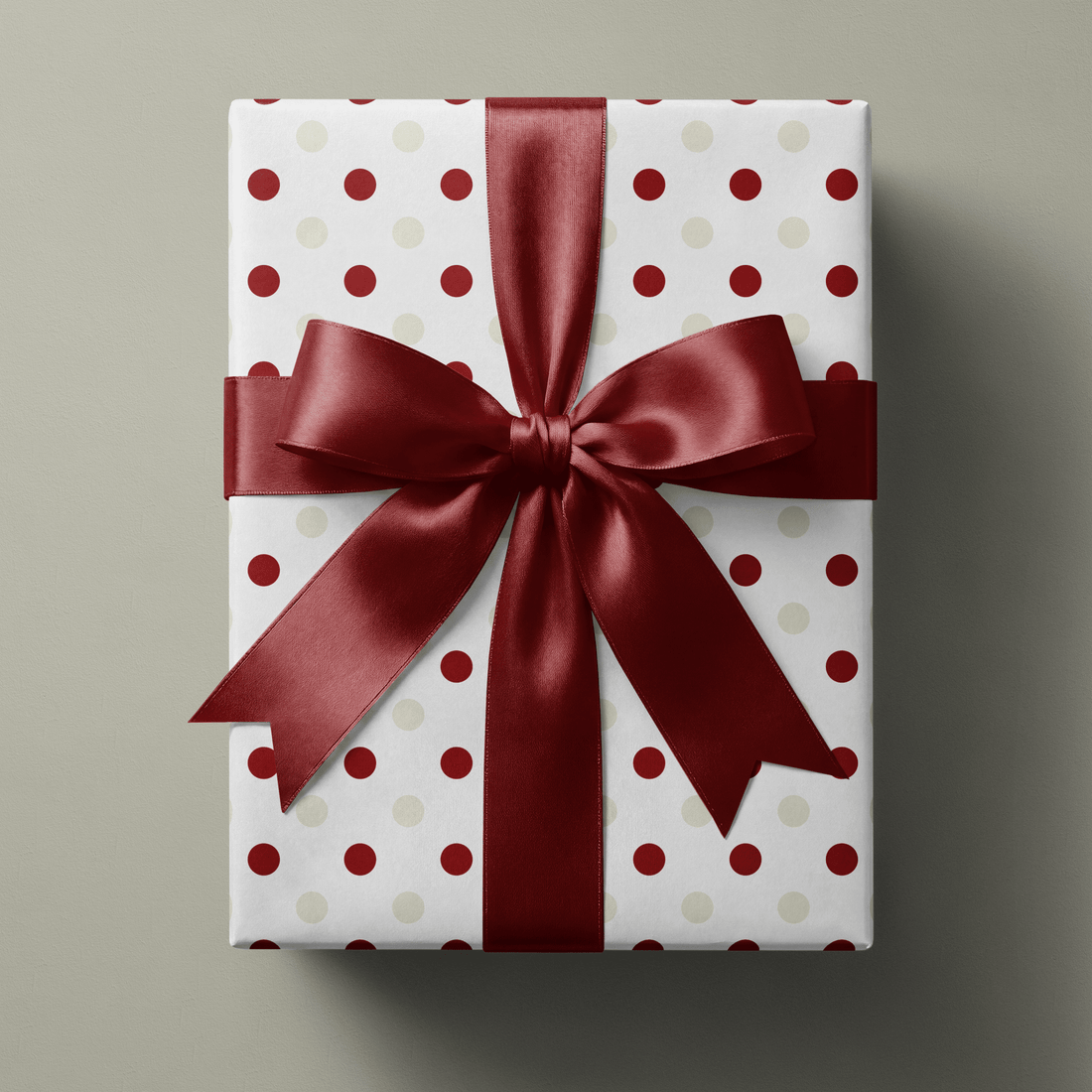 Polka Dot Christmas Wrapping Paper - Dot the Halls - Haus of Wrap