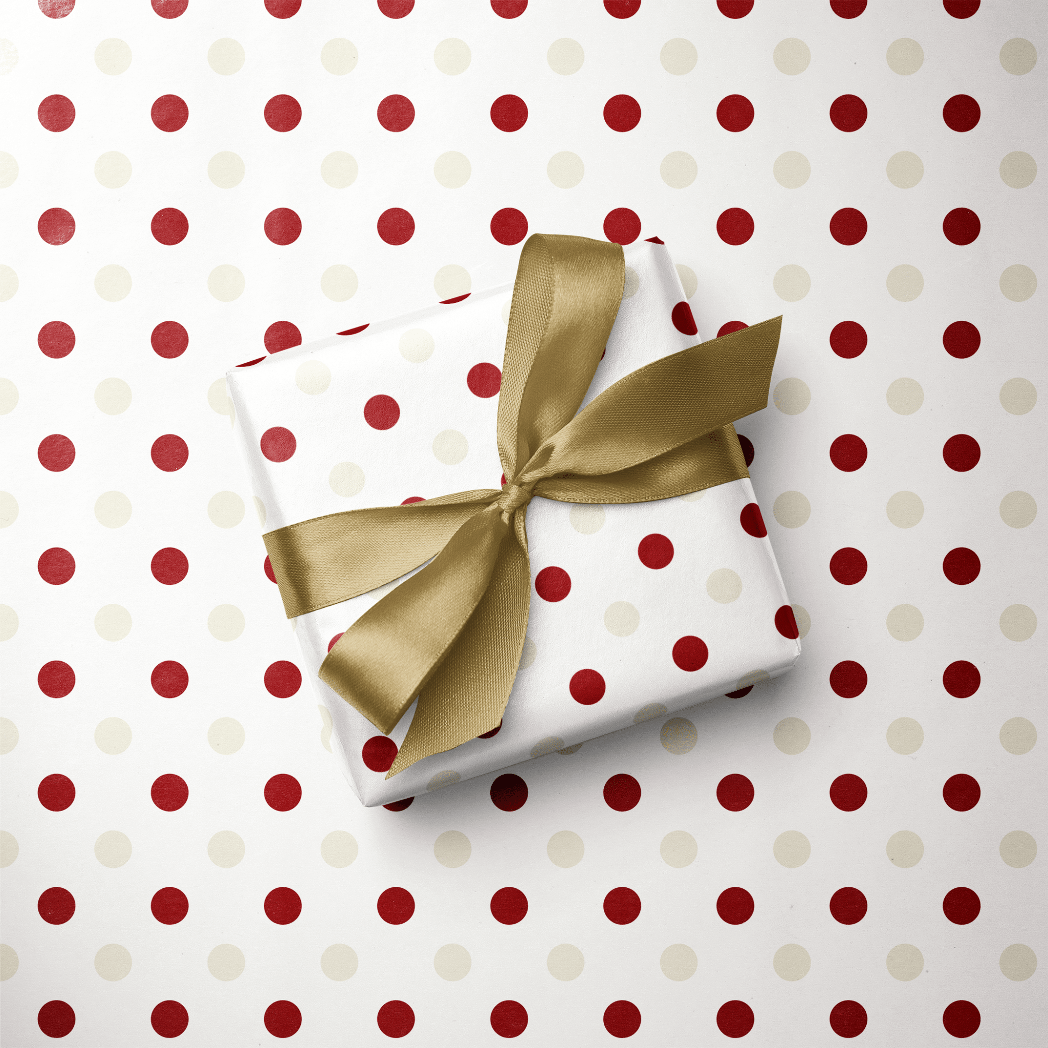 Polka Dot Christmas Wrapping Paper - Dot the Halls - Haus of Wrap