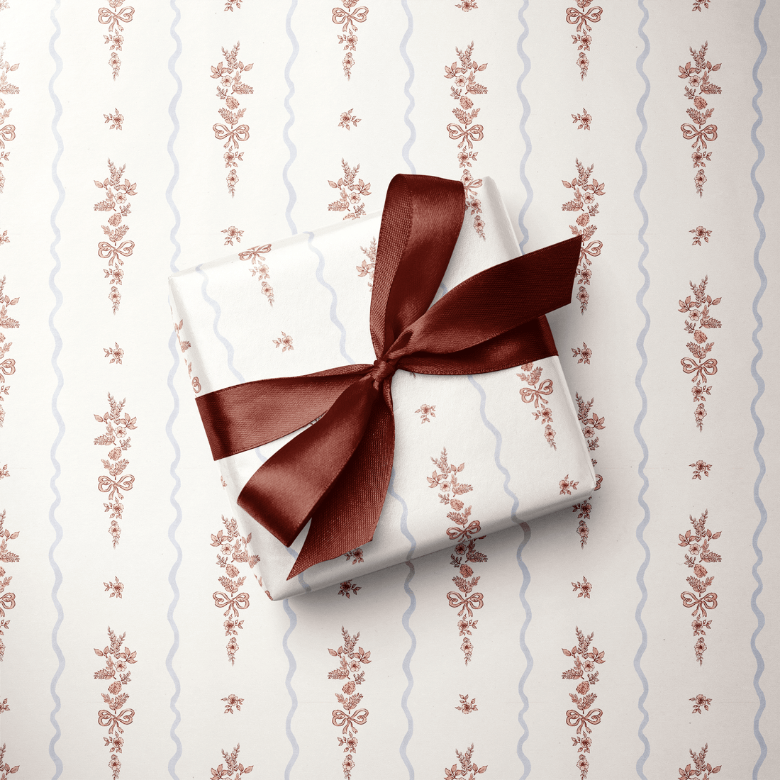 Christmas Wrapping Paper - Bow &amp; Bloom - Haus of Wrap