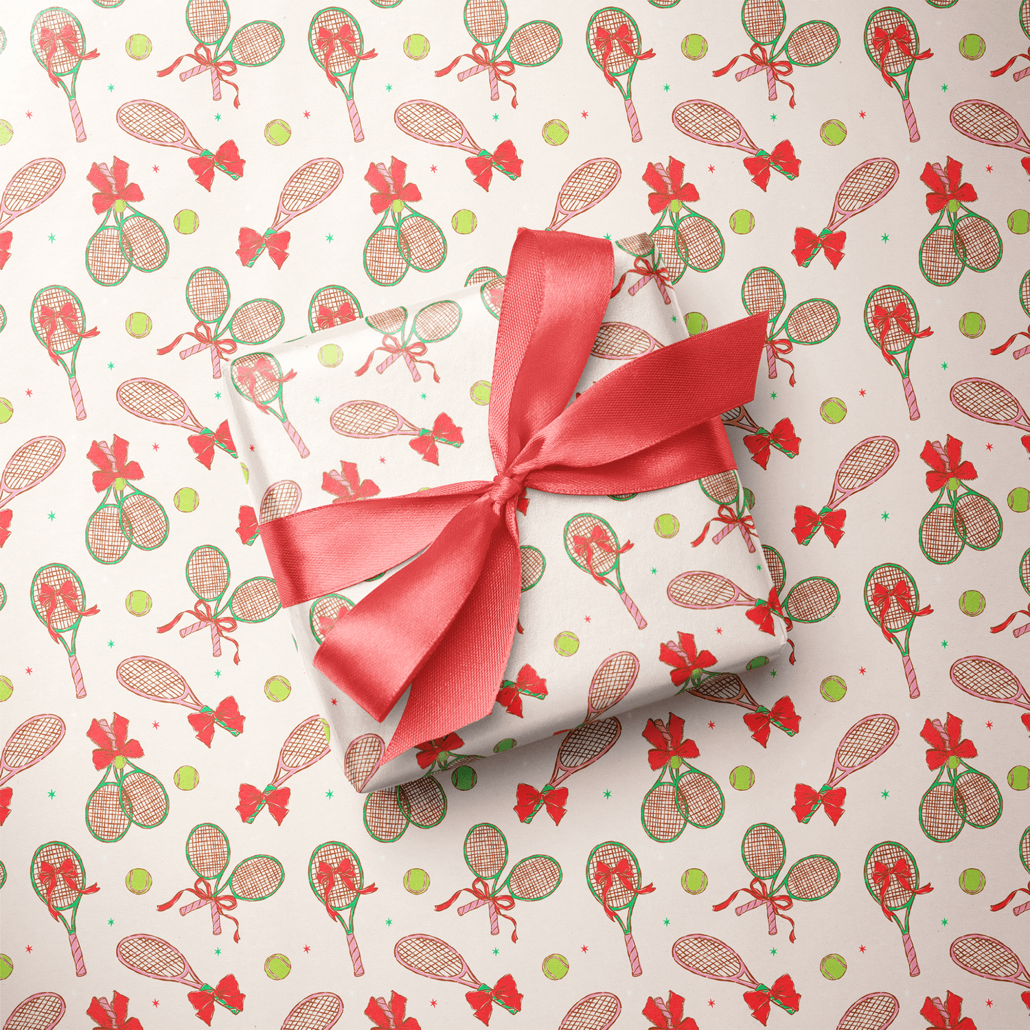 Tennis Wrapping Paper - Match Point - Haus of Wrap