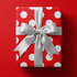 Red Polka Dot Wrapping Paper - Polka Claus - Haus of Wrap