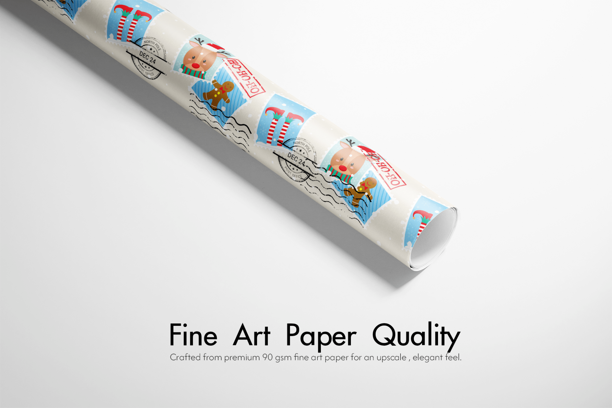 Christmas Wrapping Paper from Santa - North Pole Post - Haus of Wrap