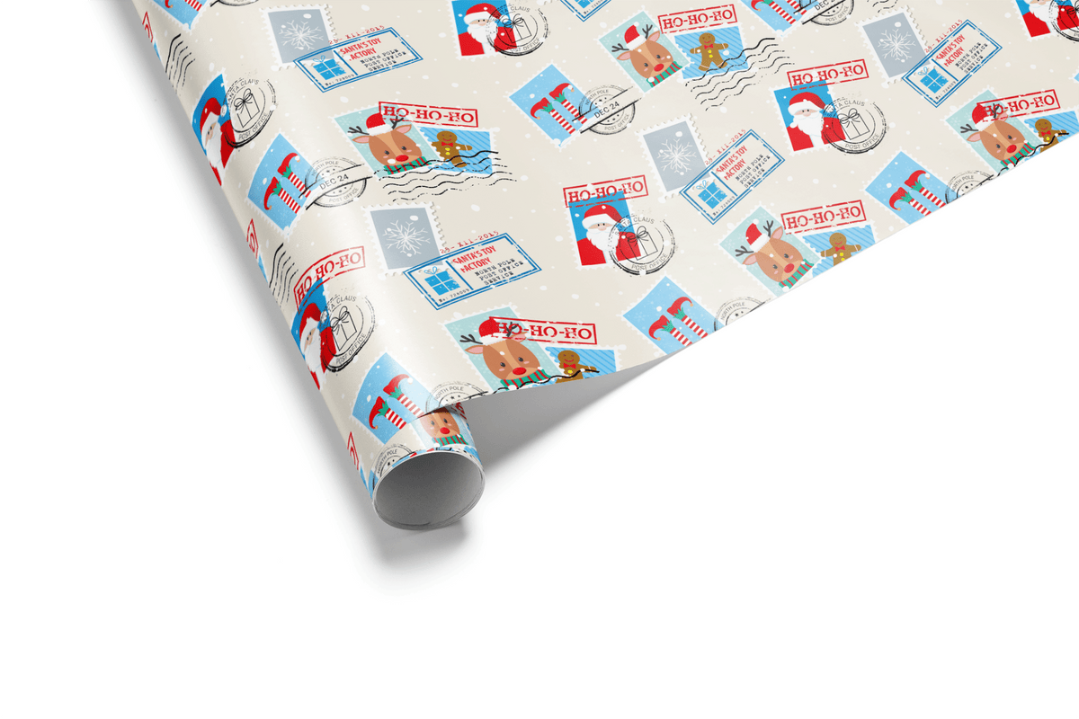 Christmas Wrapping Paper from Santa - North Pole Post - Haus of Wrap