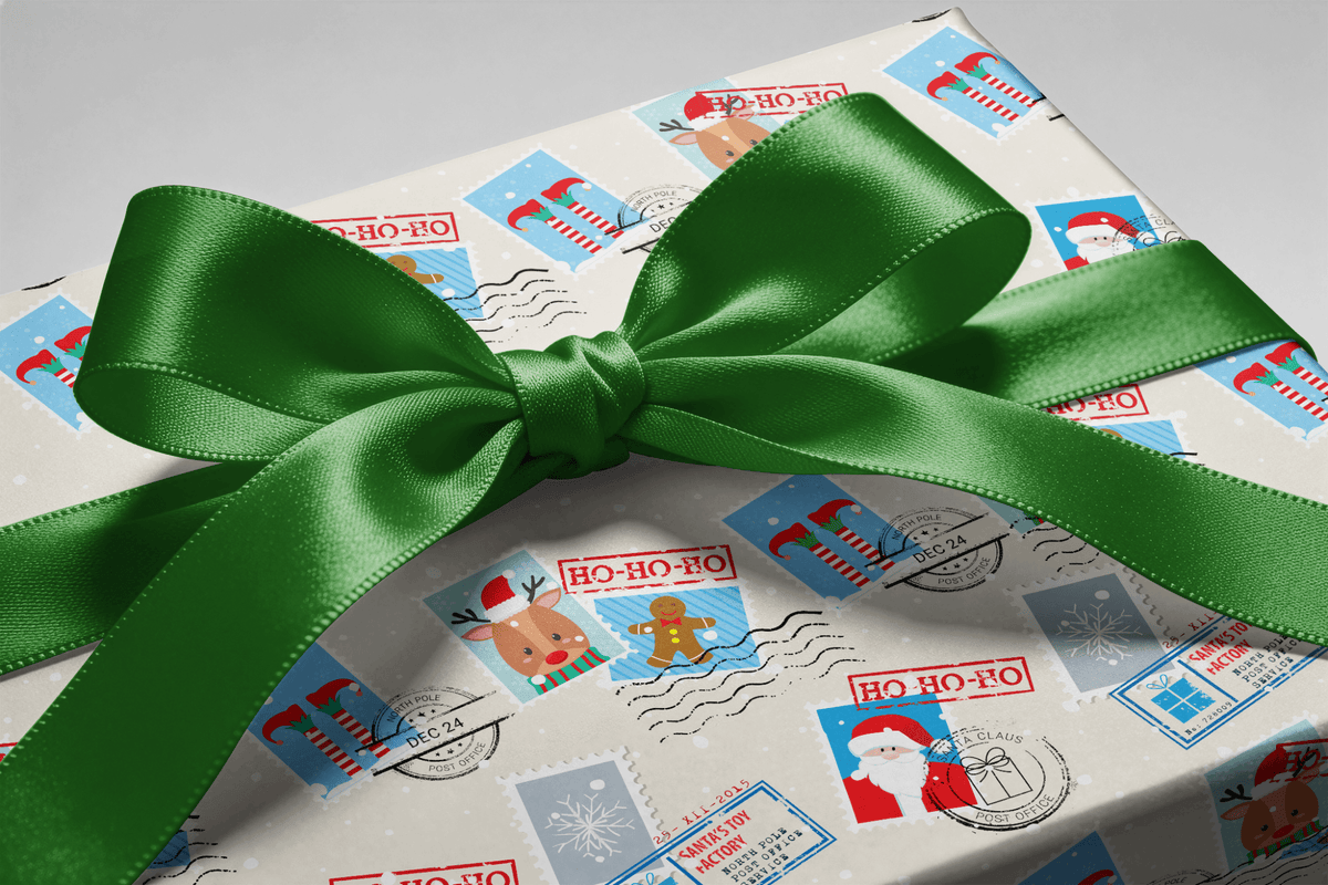Christmas Wrapping Paper from Santa - North Pole Post - Haus of Wrap