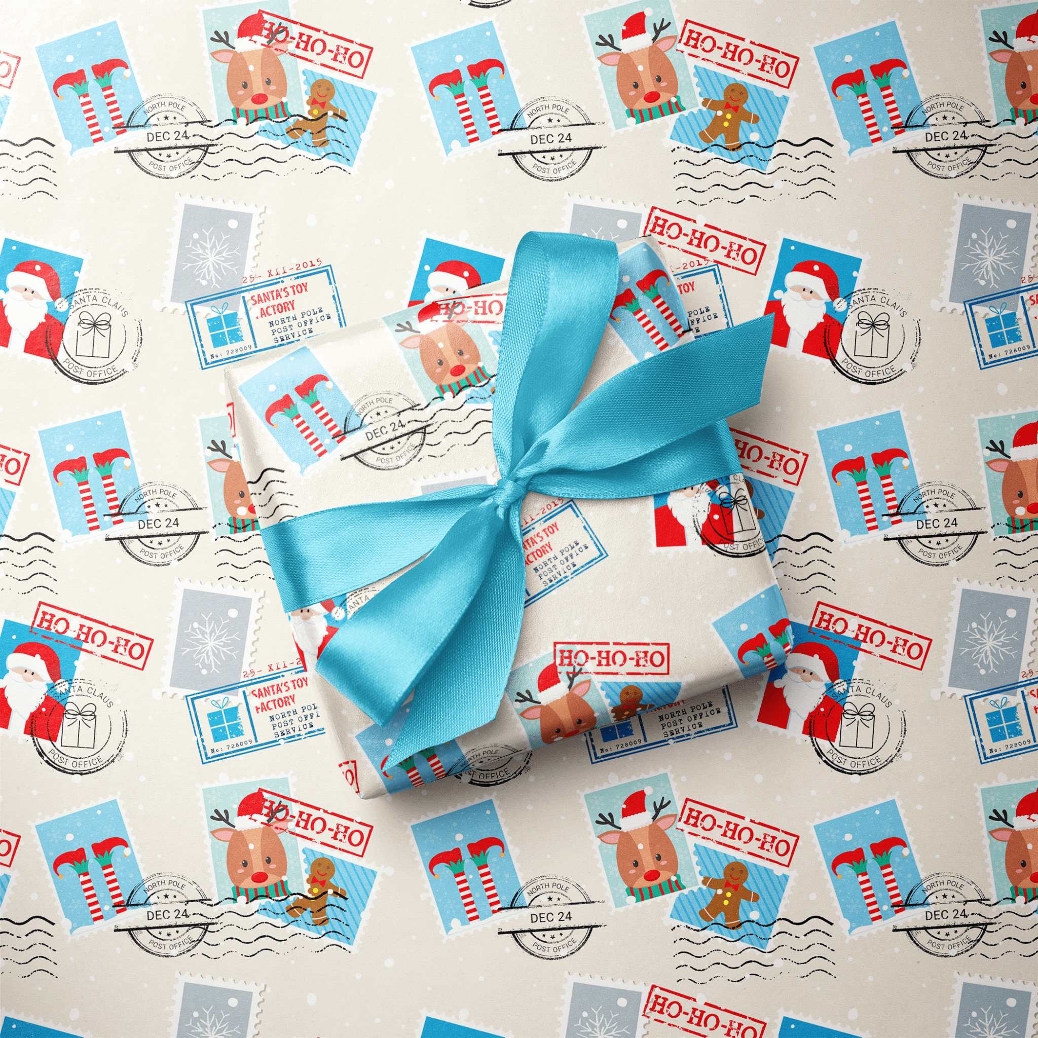 Christmas Wrapping Paper from Santa - North Pole Post - Haus of Wrap