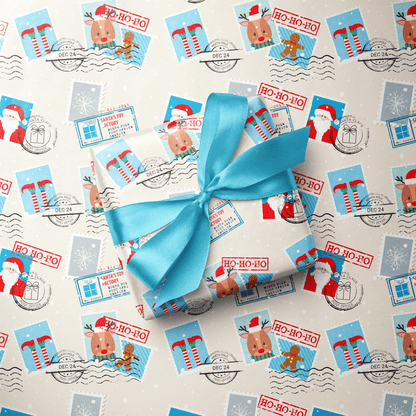 Christmas Wrapping Paper from Santa - North Pole Post - Haus of Wrap