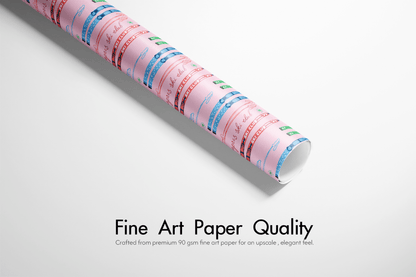 Skier Wrapping Paper - Snow Bunny Club - Haus of Wrap