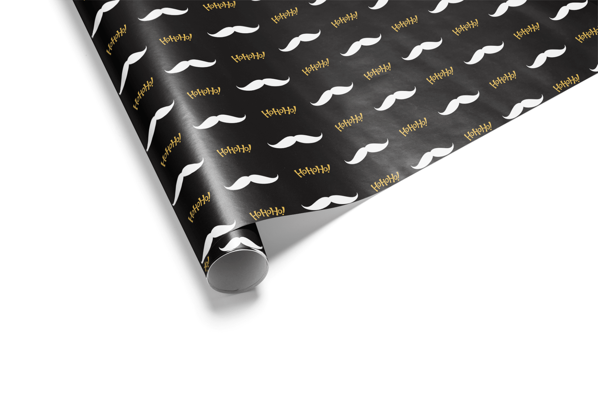Black and Gold Wrapping Paper Christmas - Mister Claus - Haus of Wrap