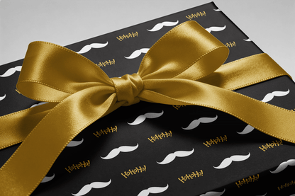 Black and Gold Wrapping Paper Christmas - Mister Claus - Haus of Wrap