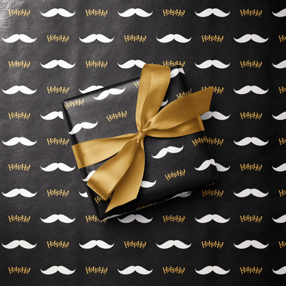 Black and Gold Wrapping Paper Christmas - Mister Claus - Haus of Wrap