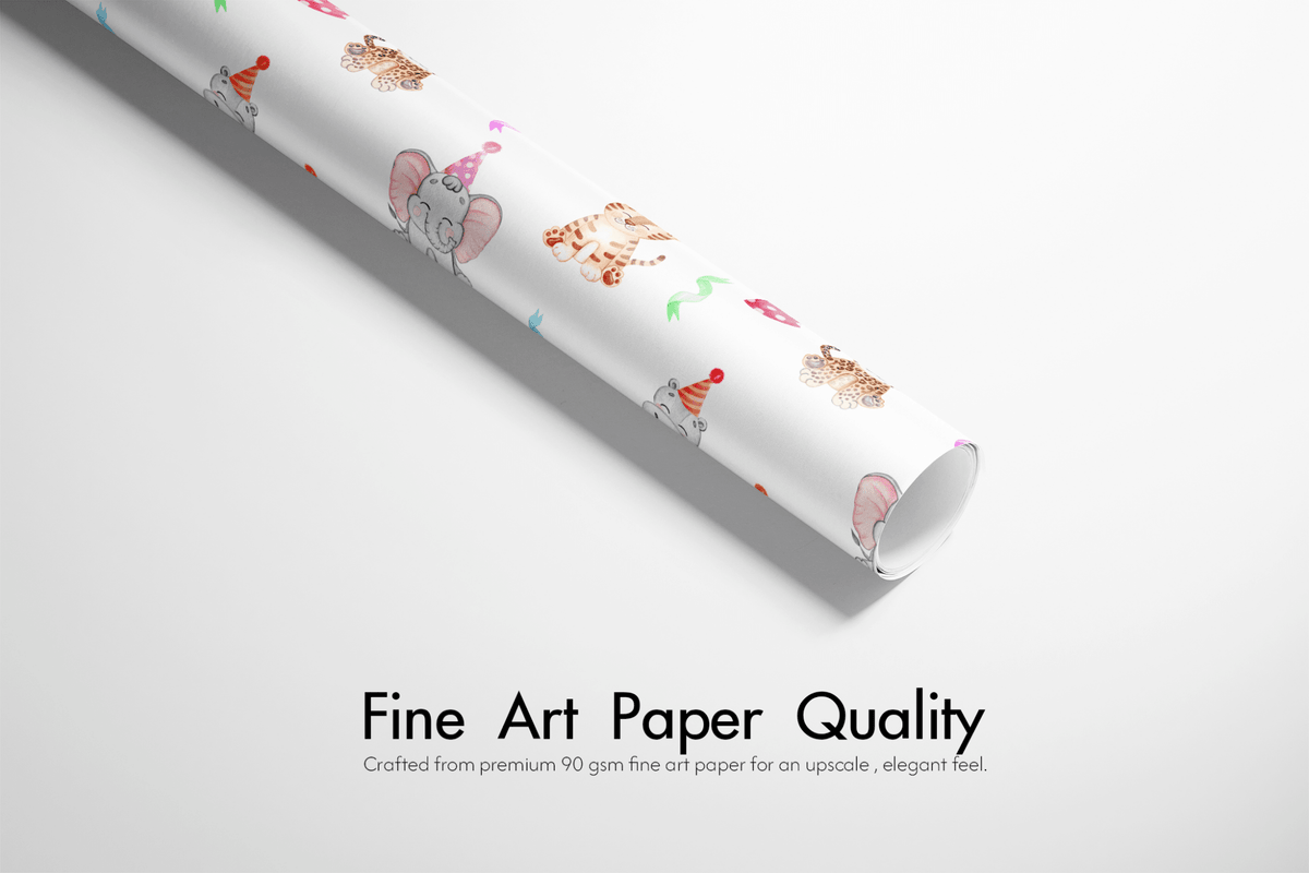 Safari Birthday Wrapping Paper - Safari Soirée - Haus of Wrap