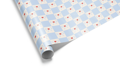 Checkerboard Wrapping Paper - Tied &amp; True - Haus of Wrap
