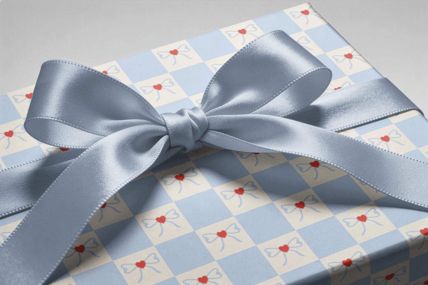 Checkerboard Wrapping Paper - Tied &amp; True - Haus of Wrap