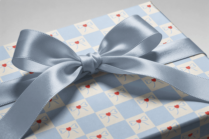 Checkerboard Wrapping Paper - Tied &amp; True - Haus of Wrap