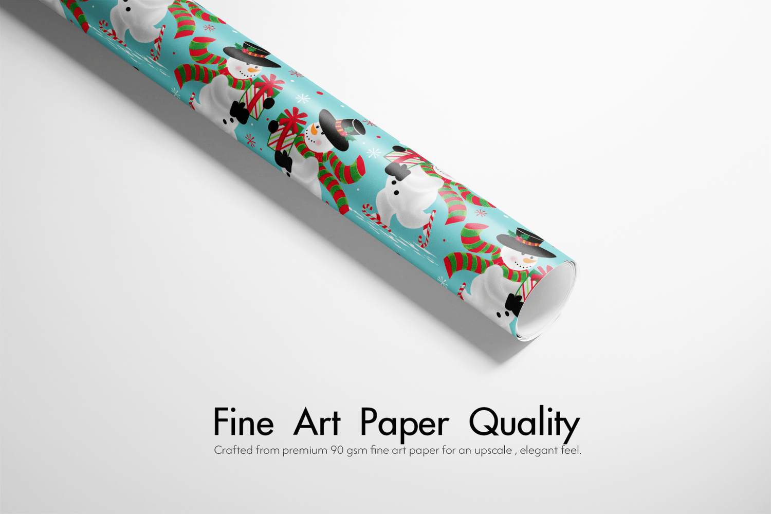 Christmas Snowman Wrapping Paper - Frosty&