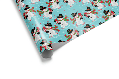 Christmas Snowman Wrapping Paper - Frosty&
