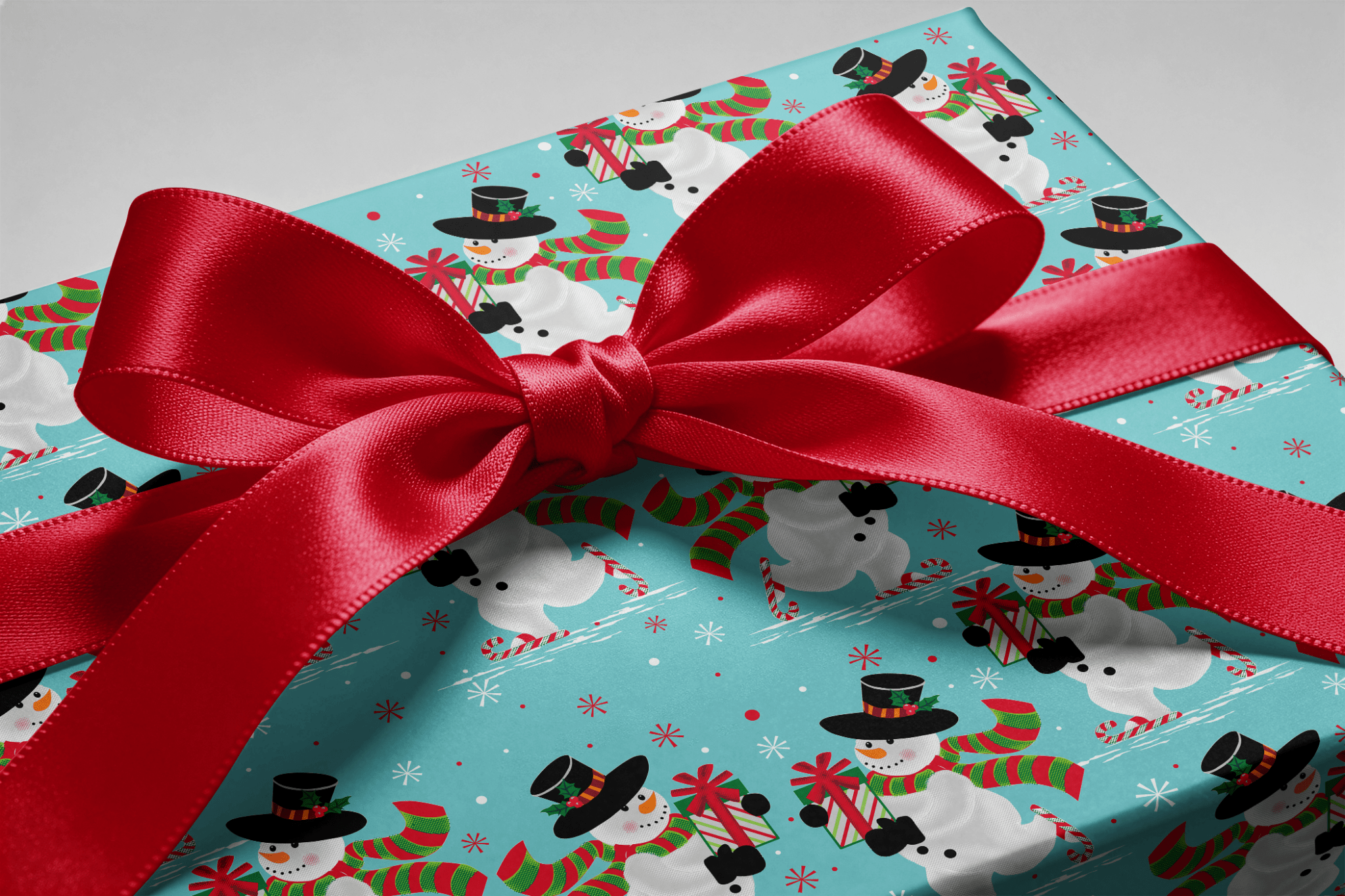Christmas Snowman Wrapping Paper - Frosty&