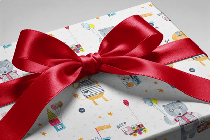 Baby Shower Wrapping Paper Rolls - Toy Box Social - Haus of Wrap