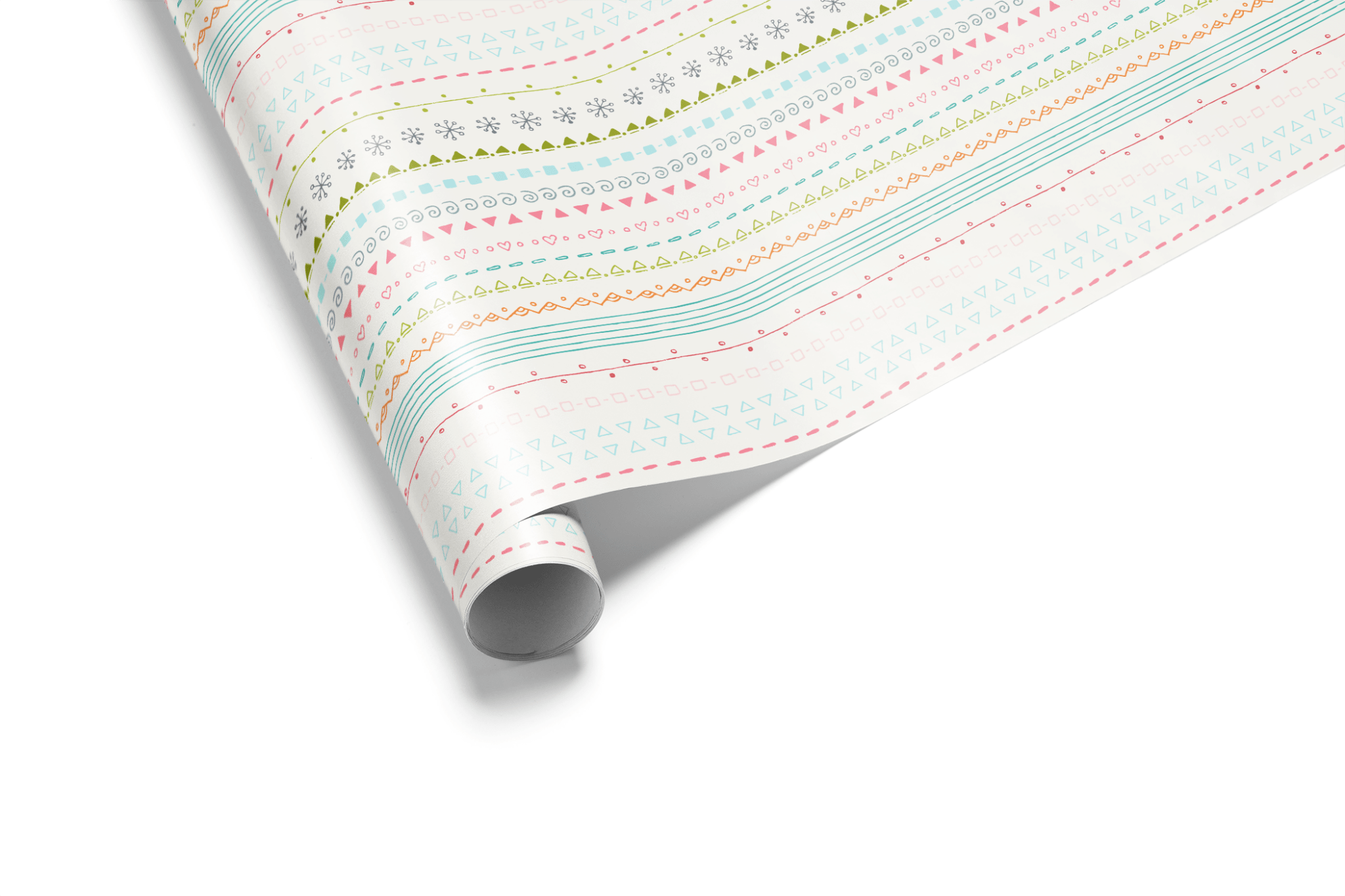 Pastel Wrapping Paper - Little Lines - Haus of Wrap