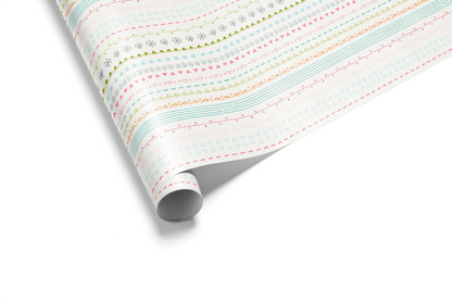 Pastel Wrapping Paper - Little Lines - Haus of Wrap