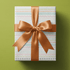 Pastel wrapping paper with banded rows of hand-drawn triangles, dots, and hearts on cream.
