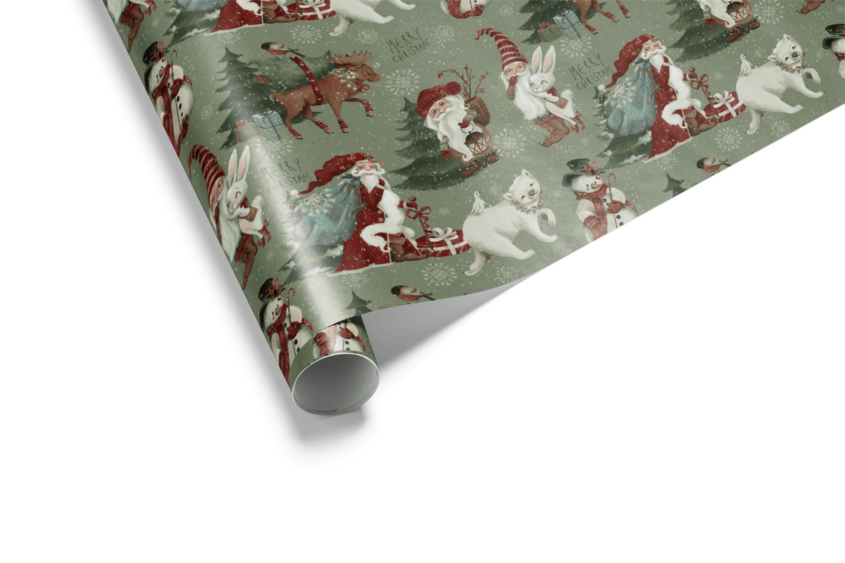 Woodland Christmas Wrapping Paper - A Christmas Tale - Haus of Wrap