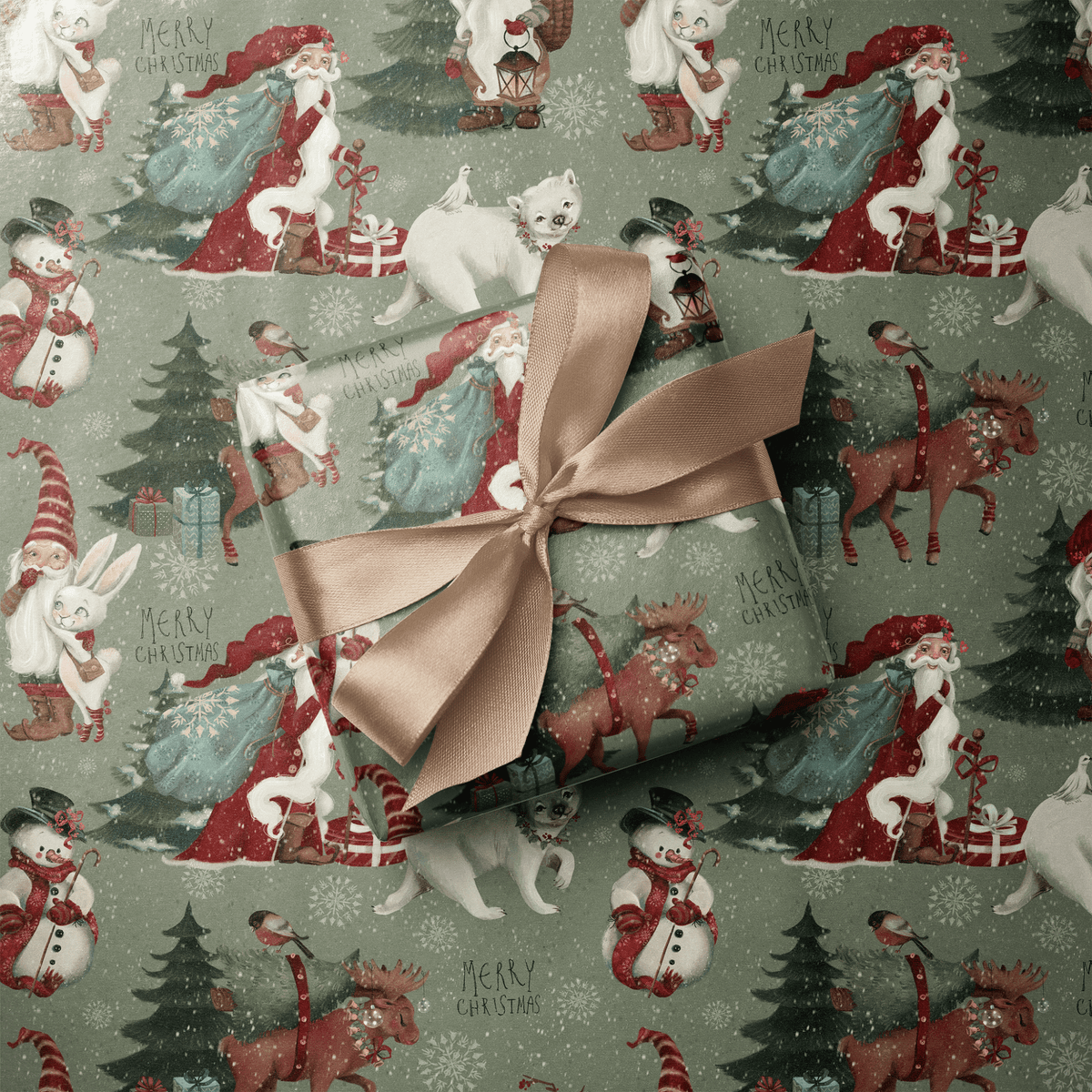 Woodland Christmas Wrapping Paper - A Christmas Tale - Haus of Wrap