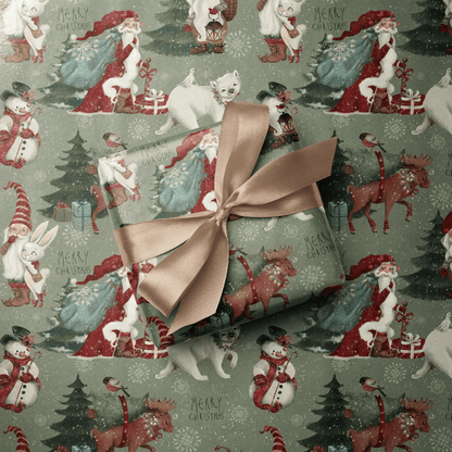 Woodland Christmas Wrapping Paper - A Christmas Tale - Haus of Wrap
