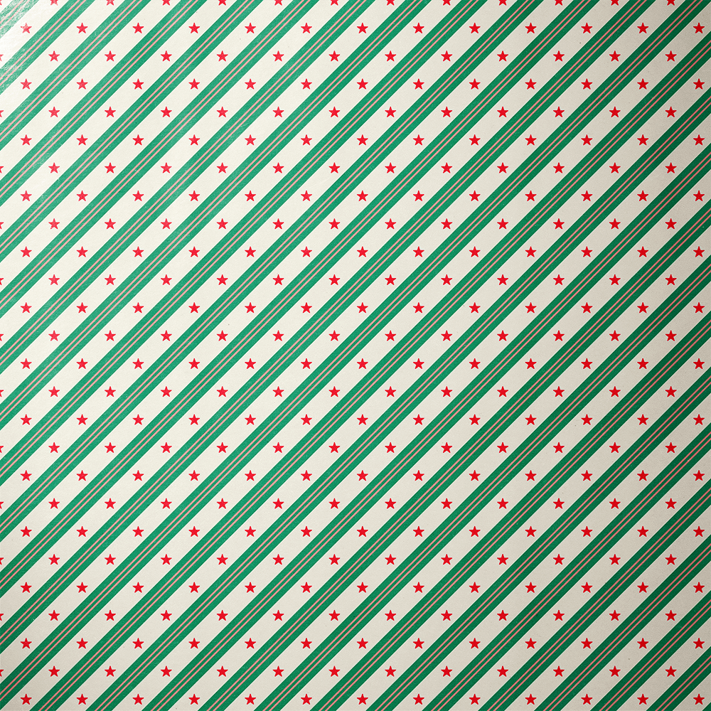 Star Christmas Wrapping Paper - Starlight Pine - Haus of Wrap