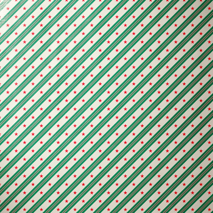 Star Christmas Wrapping Paper - Starlight Pine - Haus of Wrap