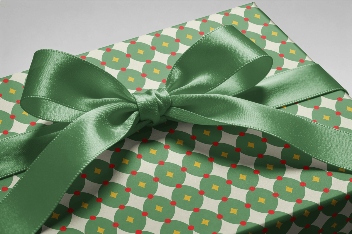 Polka Dot Christmas Wrapping Paper - Big Top Christmas - Haus of Wrap