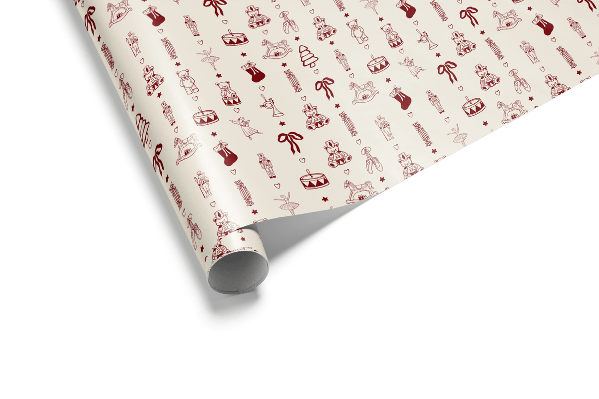 Toy Soldier Wrapping Paper - Christmas Playroom - Haus of Wrap