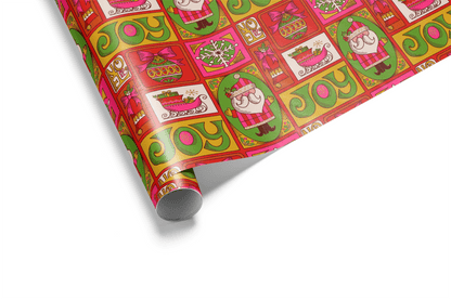 70s Christmas Wrapping Paper - Groovy Christmas - Haus of Wrap