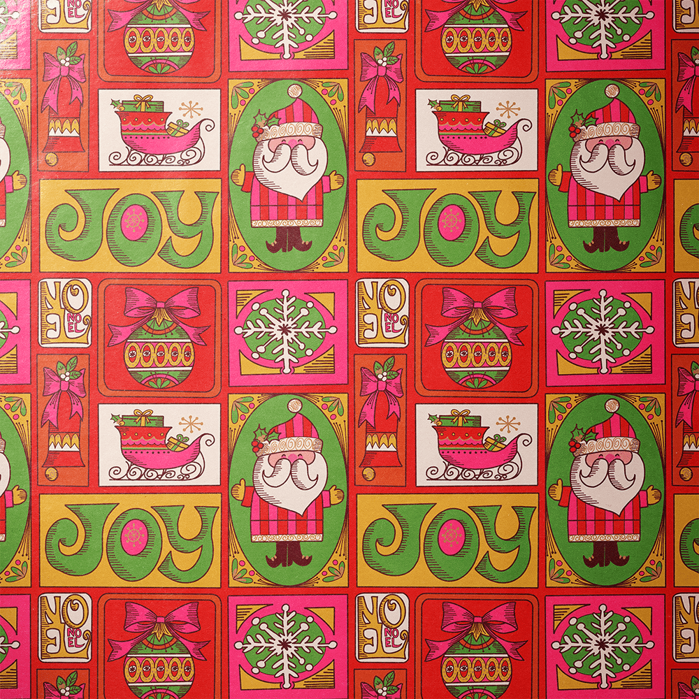 70s Christmas Wrapping Paper - Groovy Christmas - Haus of Wrap