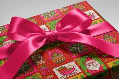 70s Christmas Wrapping Paper - Groovy Christmas - Haus of Wrap