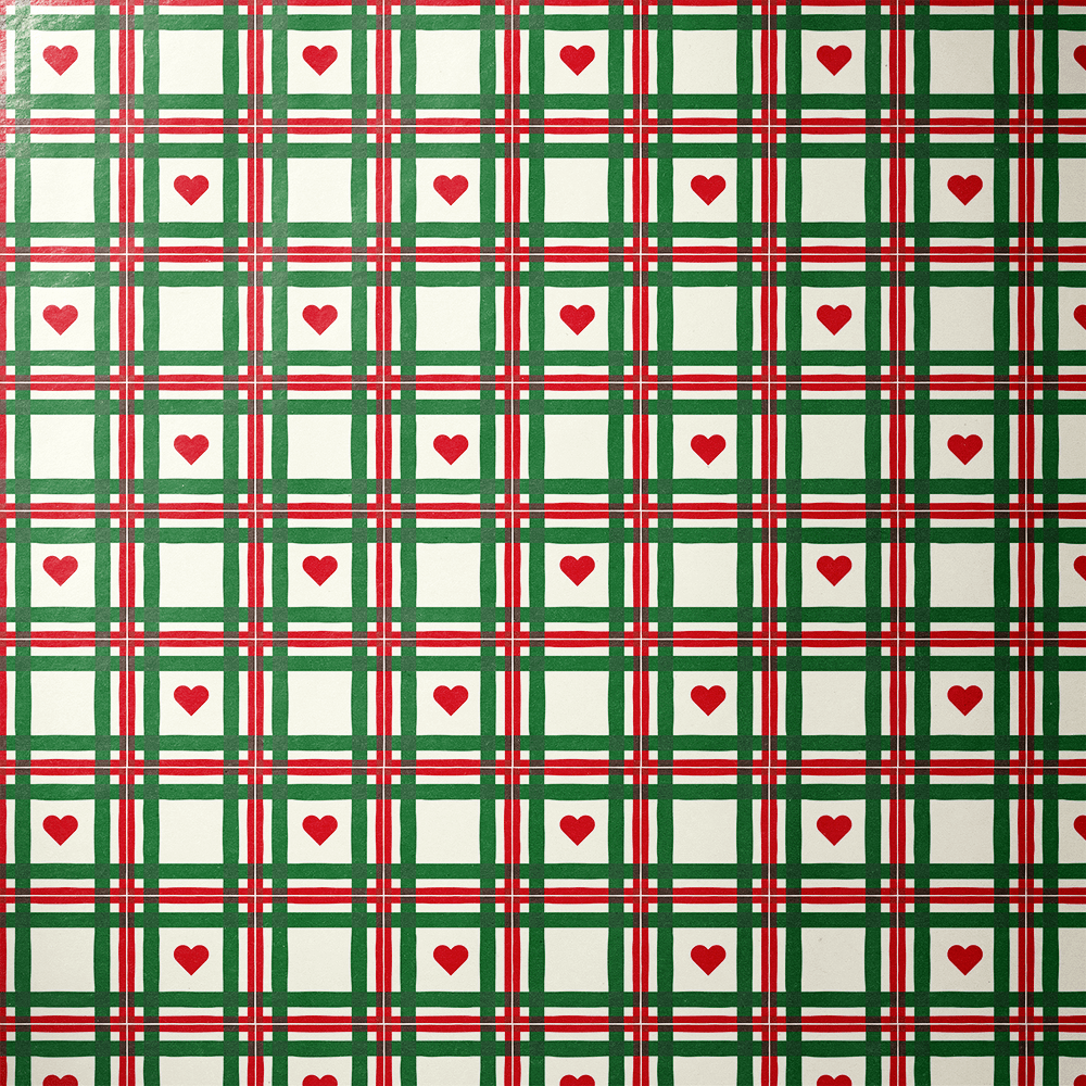 Plaid Christmas Wrapping Paper - Love in Every Square - Haus of Wrap