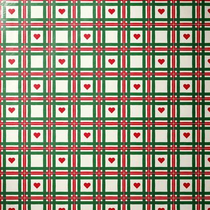 Plaid Christmas Wrapping Paper - Love in Every Square - Haus of Wrap