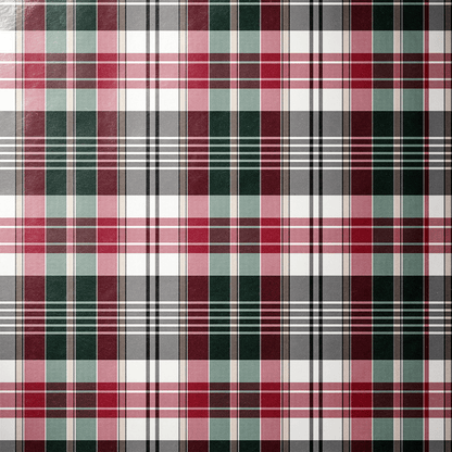 Christmas Plaid Wrapping Paper - Thistle &amp; Wine - Haus of Wrap