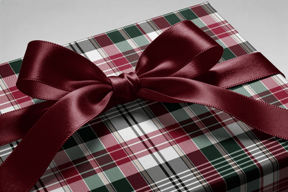 Christmas Plaid Wrapping Paper - Thistle &amp; Wine - Haus of Wrap
