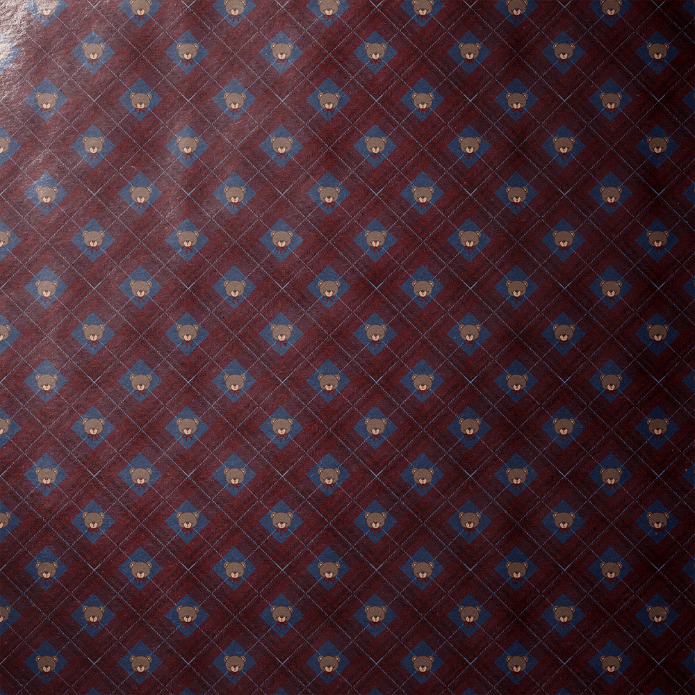 Teddy Bear Christmas Wrapping Paper - Manor Bear - Haus of Wrap