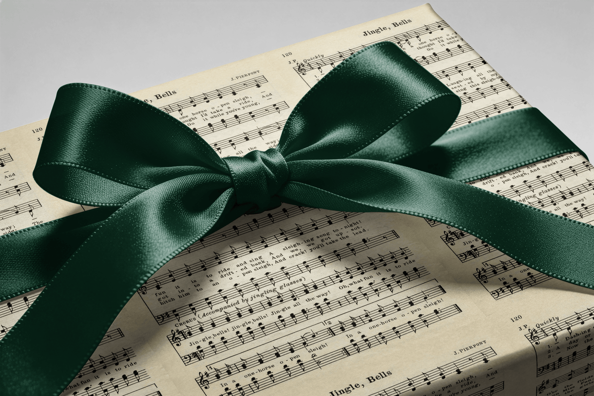 Sheet Music Gift Wrapping Paper - The Caroler&