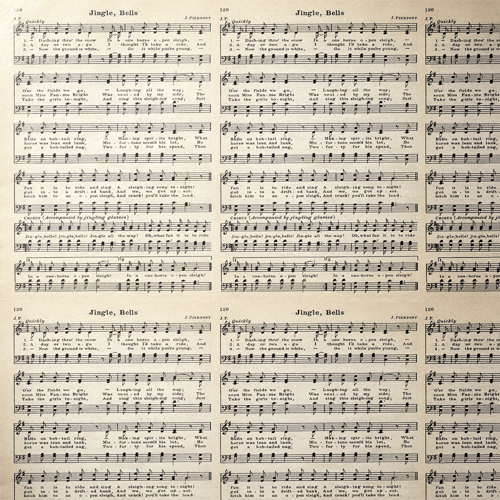 Sheet Music Gift Wrapping Paper - The Caroler&
