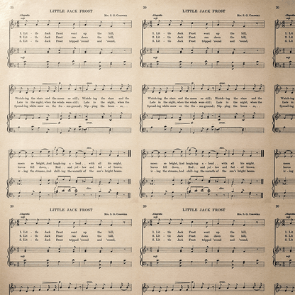 Sheet Music Gift Wrapping Paper - The Caroler&