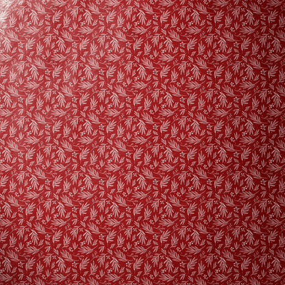 Dark Red Wrapping Paper - Crimson Understory - Haus of Wrap